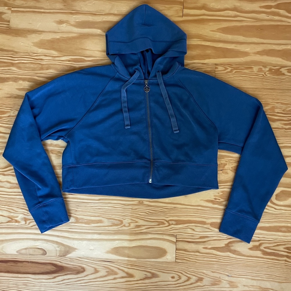 Athletic Cropped Zip Up